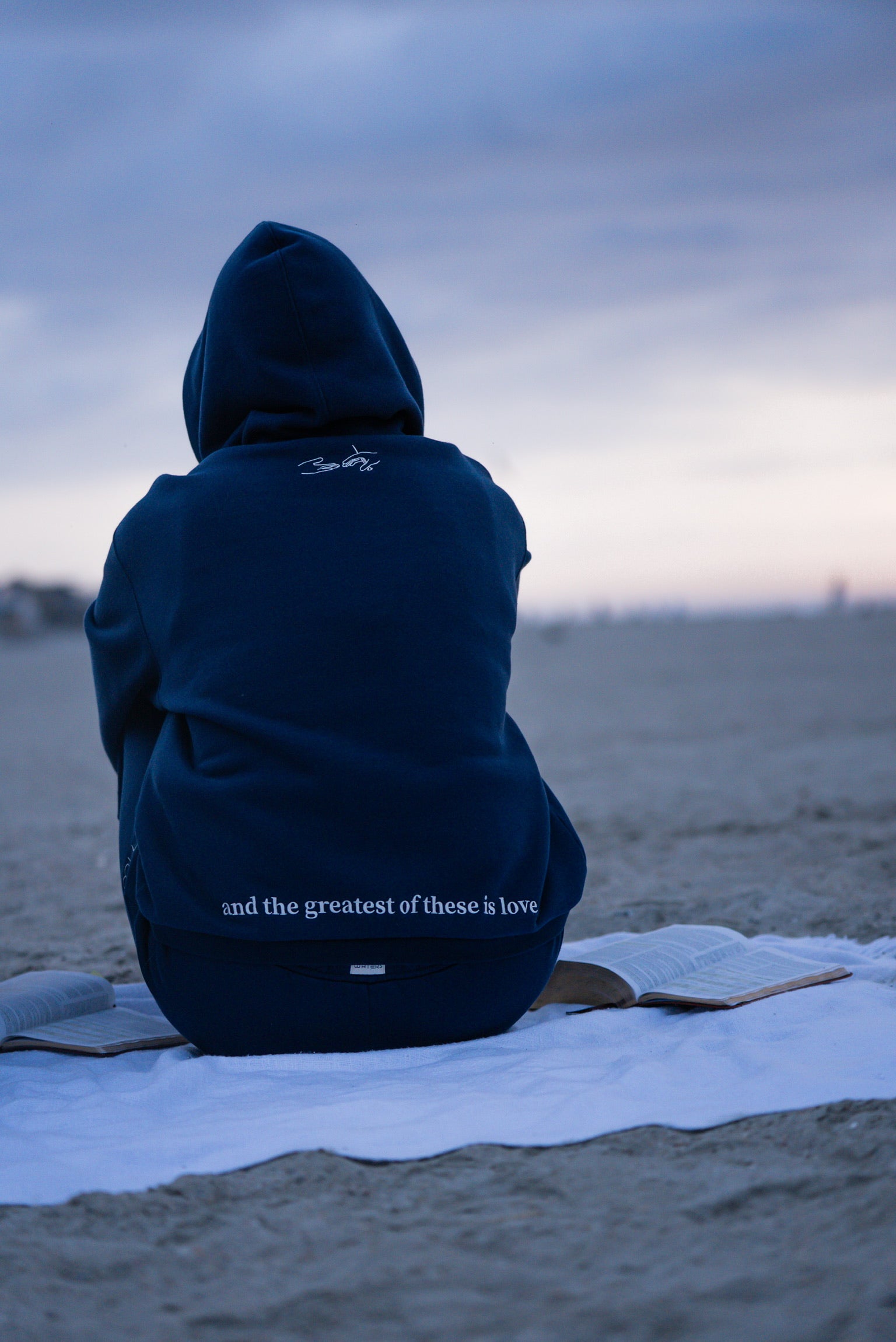 Greatest of These Blue Hoodie