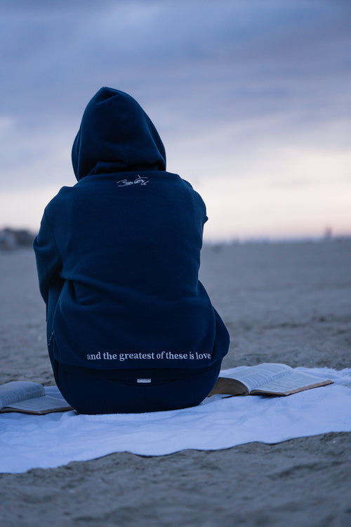 Greatest of These Blue Hoodie