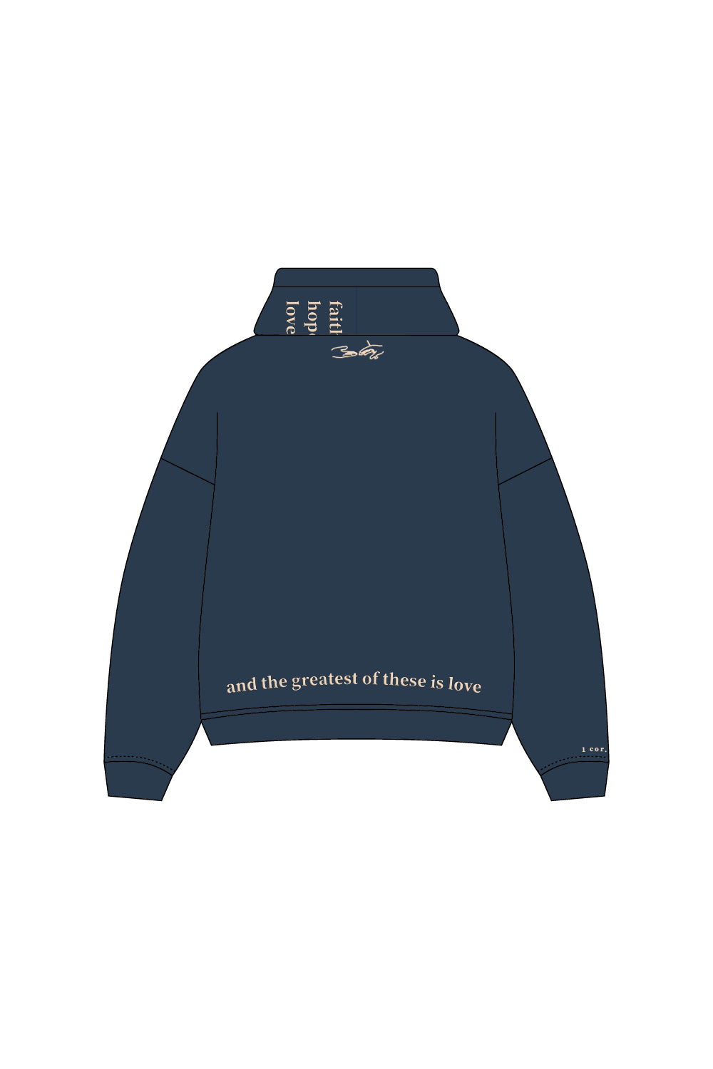 Greatest of These Blue Hoodie