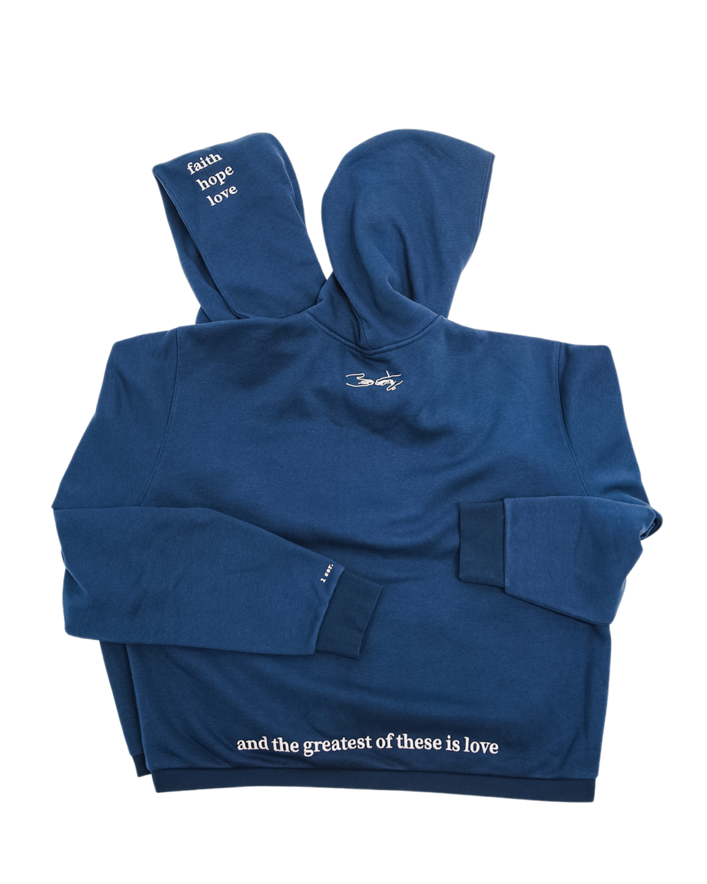 Greatest of These Blue Hoodie
