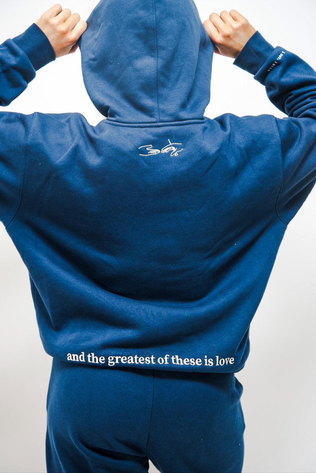 Greatest of These Blue Hoodie